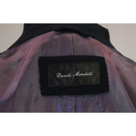 Mandelli Navy Blue Wool-Cashmere Car Coat Eu 58 - US 48/XL - Picture 8 of 9